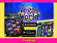 Tablet Screenshot of freebingo.com